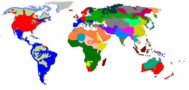 Map of world languages